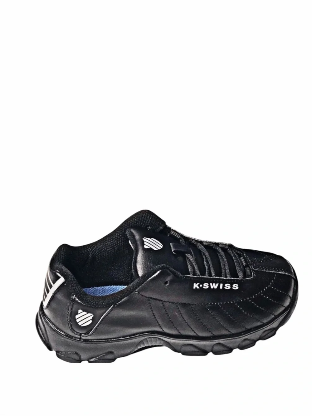 NIB K-Swiss Classic Low Boys Sneakers Leather Black Athletic Shoes⁠ Sz 6-2
